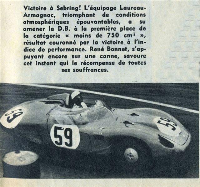 Rappelons que Paul Armagnac débuta dans le sport automobile au début des années 1950 au volant d'une Aronde SIMCA, en participant à quelques rallyes, régionaux dans un premier temps, puis nationaux.
