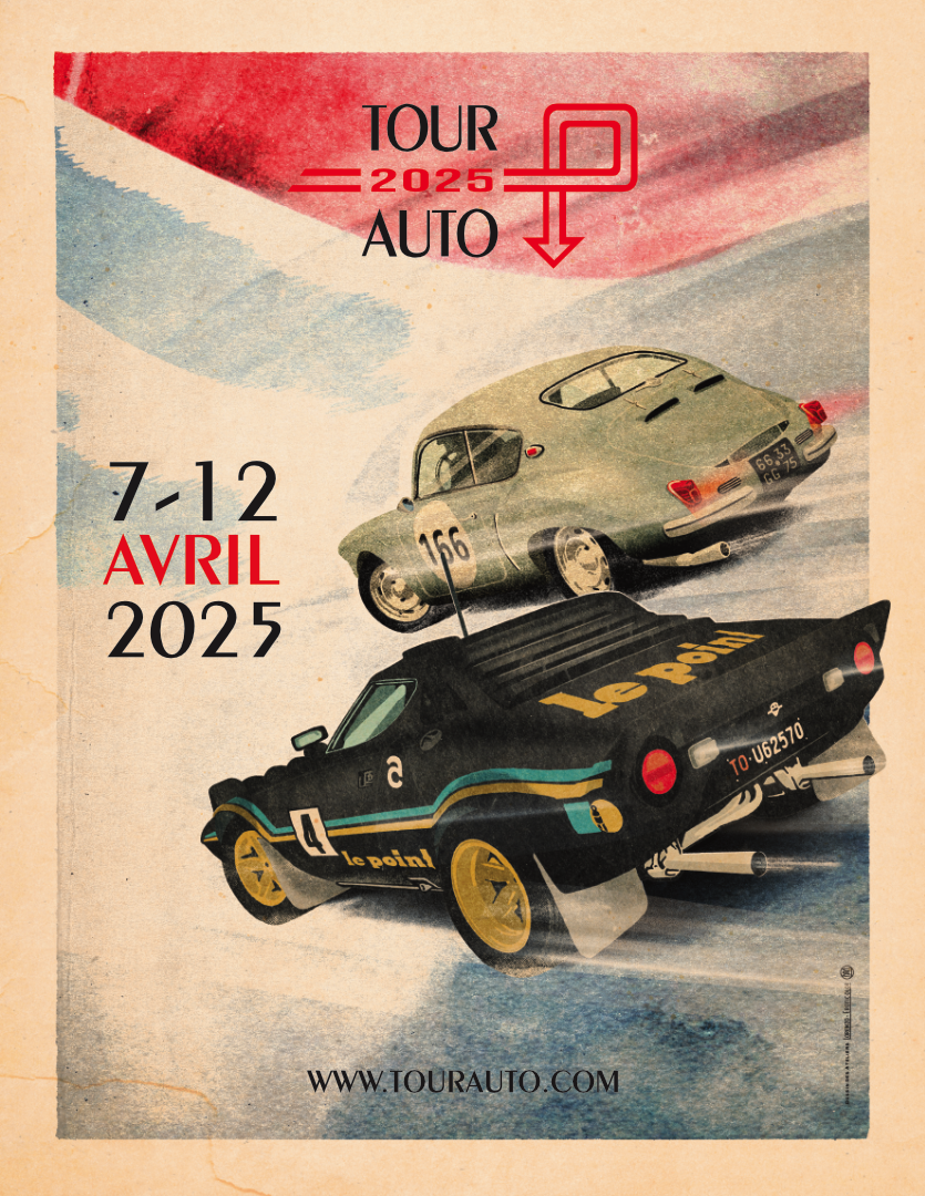 affiche-tourauto-2025 (002) Le magazine AUTO hebdo n°2504 sortie ce 19 mars dernier honore déjà notre D.B HBR5 Le Mans qui sera conduite par la fille de son papa de pilote Paul Armagnac.